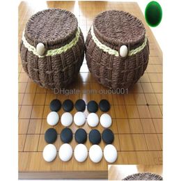 Jeux d'échecs Yunnan Yunziweiqi Backgammon Bamboo 2 cm d'épaisseur Doucule à double échec chinois weiqi set4485213 Drop livraison sports Outdo dhkve