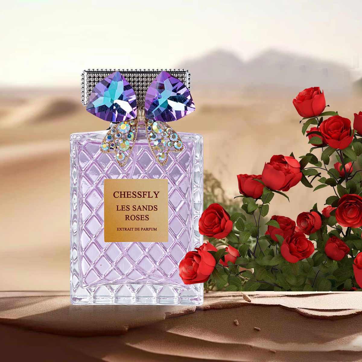 Chessfly Les Sands Rose Parfum pour les femmes 100 ml de parfum de longue date