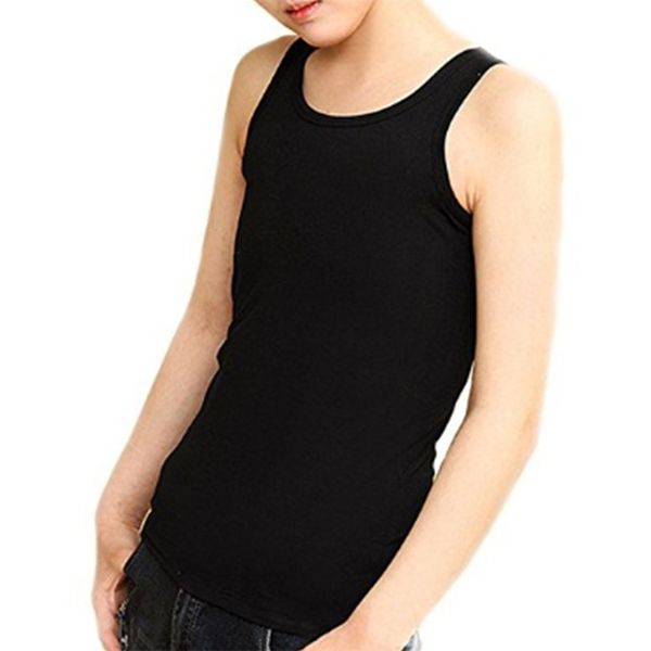 Chest Binder Cotton Vest Débardeur pour Tomboy Lesbian (peut être porté seul) Femmes Les Lesbian Slim Fit Short Vest Chest Binder Tops 201222