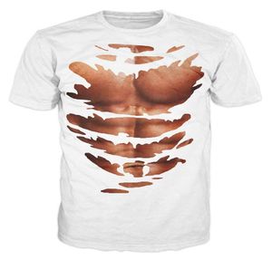 Borst Six Pack Abs Fitness Spiergrap Grappig T-shirt01239423635