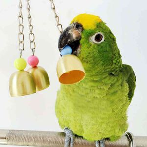 Chew Bite Niet-toxische Acryl Swingende Bell Bird Cage Hanging Toy Pet Supplies