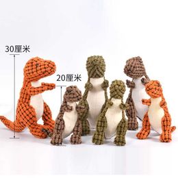 Juguetes para masticar, superventas, muñeco de dinosaurio de dibujos animados, muñeco para mascotas, juguete para mascotas, felpa