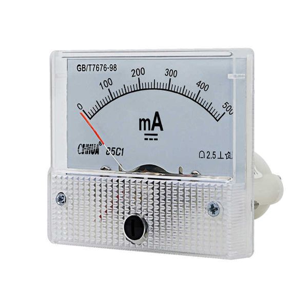 CHHUA 85C1 Amperímetro DC Amp Meter Gauge 30mA50mA100mA200mA Panel analógico Pruebas eléctricas Miliamperímetro Probador de corriente