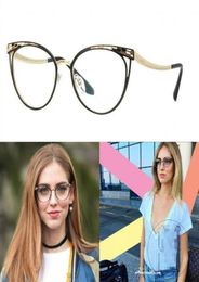 Chiara Model fashion Design BV2186 elegante montura de gafas cateye de metal para mujer ligera 5317140 para gafas graduadas ful7011129