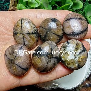 Chiastoliet Tumbled Stones Gifts Freeform Natural Fairy Cross Gems Mineral Specimen Polished Andalusite Quartz Rocks Crystal Grid Pagan Altaar Meditatie Reiki