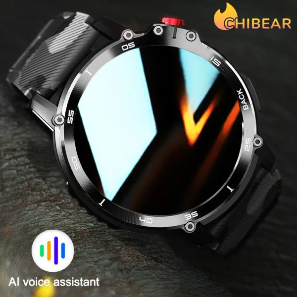 Reloj inteligente ChiBear para hombres y mujeres IP68 resistente al agua 1 + 4G pulsera deportiva para exteriores MP3 reproducción de música monitoreo de salud para hombre