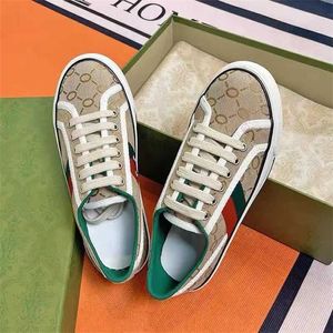 Chique g-print kledingschoenen 1977 Vintage canvas casual schoenen geborduurde loopschoenen platte ademende kledingschoenen ondiepe mond boardschoenen
