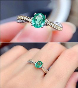 Small Green Crystal Emerald Zircon Diamonds Gemmestones Anneaux pour hommes PTT950 Bijoux de couleur en or blanc accessoires 9779776