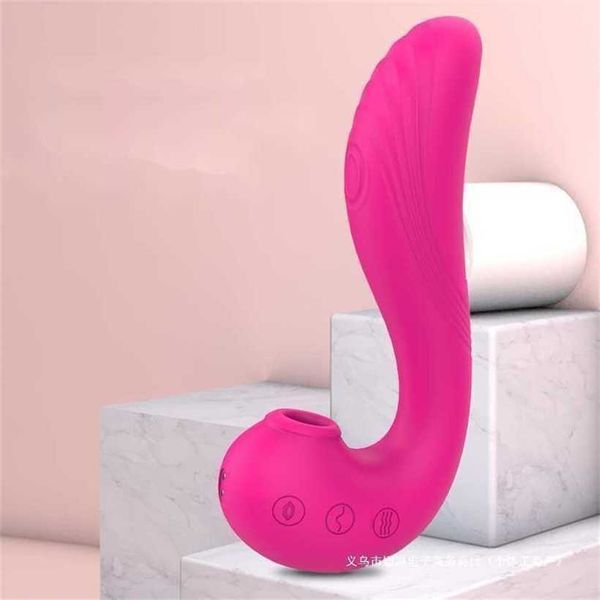 Vibrateur de suceur chic avec quatre fonctions Ultra Long Battery Life Sex Toy G-spot bâton instantané outil à la langue