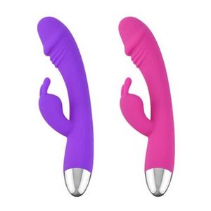 Chic réchauffement clitoris stimulant pénis masturbator sex jou femme vibrant massage bâton silicone lapin stick 231129