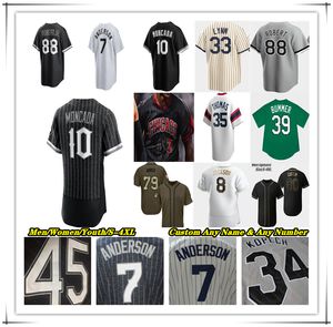 Maillot de baseball Southside Luis Robert Jr Andrew Vaughn Andrew Benintendi Tim Anderson Yasmani Grandal Jake Burger Elvis Andrus Gavin Sheets Yoan Moncada Giolito 4X