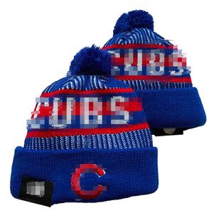 CHICAGO Beanie CUBS Gorros Equipo de béisbol de América del Norte Parche lateral Lana de invierno Deporte Gorro de punto Gorros con calavera