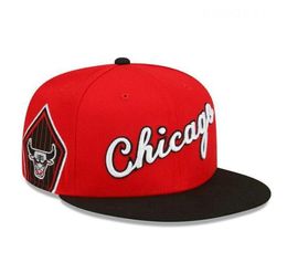 Chicago''Bulls''Ball Caps 2023-24 unisex mode katoenen baseball cap snapback hoed mannen vrouwen zonnehoed borduurwerk lente zomer cap groothandel a5