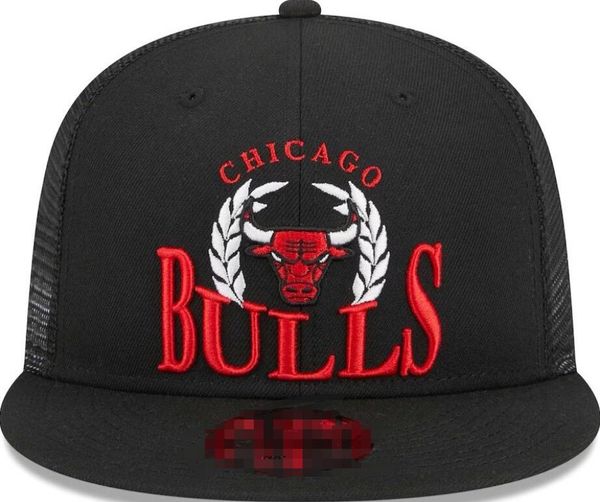 Chicago''Bulls''Ball Caps Casquette 2023-24 unisexe mode coton casquette de baseball chapeau snapback hommes femmes chapeau de soleil broderie printemps casquette d'été en gros a47