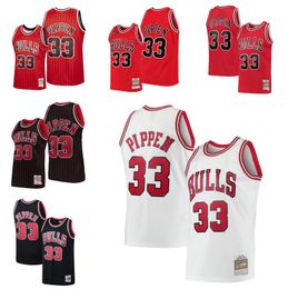 Chicago''Bulls''Custom Basketball Jersey Scottie Pippen negro blanco rojo azul Mitchell y Ness hombres mujeres jóvenes S-XXL