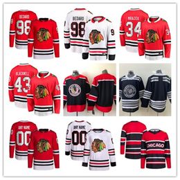 Chicago Custom Blackhawks Hockey Jerseys 98 Connor Bedard 19 Jonathan Toews 17 Nick Foligno 7 Chris Chelios 34 Petr Mrazek 9 Bobby Hull 43 Colin Blackwell 4 Seth Jones