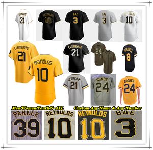 Maillot de baseball PGH 2023 City Connect Bryan Reynolds Ke'Bryan Hayes Andrew 22 McCutchen Carlos Santana Connor Joe Ji Hwan Bae Jack Suwinski PIRATES Austin Hedges Hill