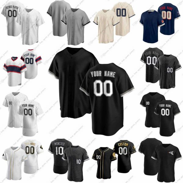 Chicago''White''Sox''2023 maillots de baseball personnalisés des White Sox Tim Anderson Luis Robert JR.Frank Thomas Yoan Moncada Eloy Jimenez Bo Jackson Lucas