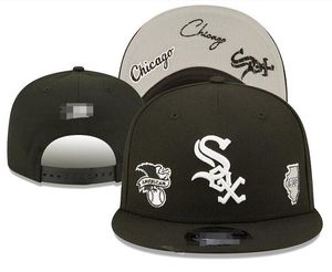 Chicago''white Sox''' Ball Cap Baseball Snapback pour les hommes Femmes Sun Hat Gorras Broderie Boston Casquette Champions du monde Champions World Series CAPS Ajustement