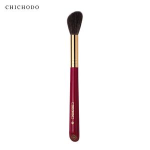 CHICHODO Luxe Make-up Borstel Multifunctionele Poeder Borstel Hoge Kwaliteit Zachte Dierenhaar BrushRed Rose Series013 240124