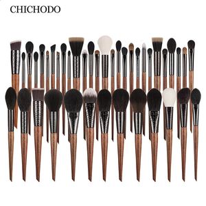 CHICHODOBrus cepillo de tubo de escultura de opción múltiple cepillo de maquillaje de cabello Natural y sintético y herramientas de maquillaje de ojos pluma de maquillaje 240127