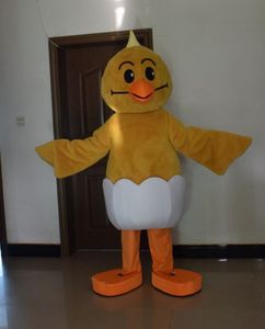 Costume de mascotte de poussin pour adulte, tenue de personnage de Super dessin animé, attrayant, Plan de Costume, anniversaire, Animal, carnaval
