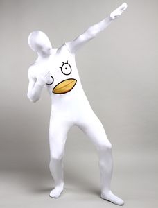 Impresión de vestuario de cosplay de pollo y pato Impresión Lycar Spandex Full Body Zentai Suit Stage Club Party Jumpsuit