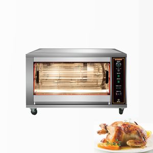 Kip rotisserie oven commercieel gas kip rotisserie roestvrijstalen restaurantapparatuur