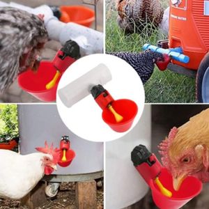 Chicken Water Cup Automatische drinker Draadvulling Waterer Poultry Drinkkom vogel Quail drinker drinkwatersysteem