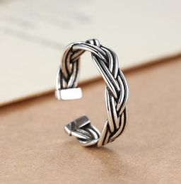 CHIELOYS Klassieke Vlecht Verstelbare Midi Vinger Ringen Voor Vrouwen/Mannen Minnaar Gift Open Ring Sieraden R0489680616