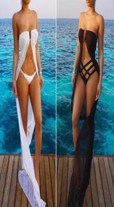 Chiffon Beach Cover Up Sarong Wrap Pareo Dress Swimsuit Beach Cardigan Feminino Swim Suit bedrukt badpak Cover Ups Pareo Bea1737751