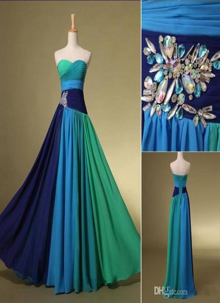 Mariffon Nouveau arrivée bleu en stock de bal de bal de cocktail de fête de fête de fête robes de soirée avec chérie colorée en cristal floring4465936