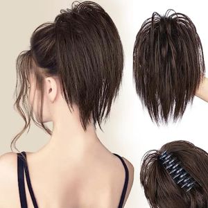 Chignon Klauw Clip Knot Toppers Dames Poot Clip Paardenstaart Verlenging Touled Opgestoken Golf Krullend Haar Haarsteen Band Clip voor Dagelijks Gebruik