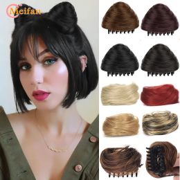 Chignon Meifan Synthetic Claw Chignon Hair Extension TredEd Top Not Hair Bun Accessoires Straiy Chignon Clipin Cliin Updo Donut Bun