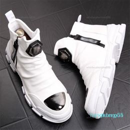 Niño 2022 zapatos de cuero de gamuza blanco negro para hombres botas de invierno de felpa cálidas para hombres botas de nieve sin cordones para hombres