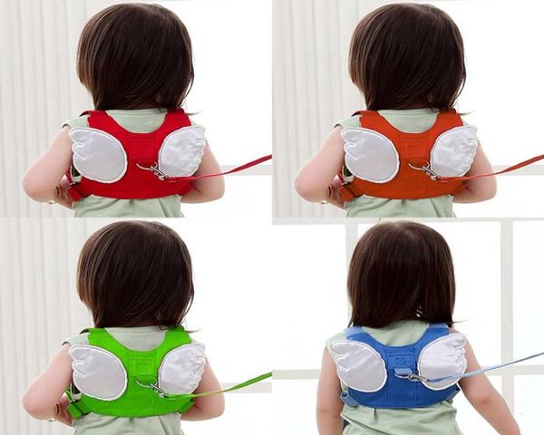 Sangle anti-perte pour enfant Harnais de marche pour bébé Ceinture Angel Design Sangle de sécurité pour bébé Sangle d'épaule de sécurité anti-perte pour enfants en bas âge 4 styl5750547