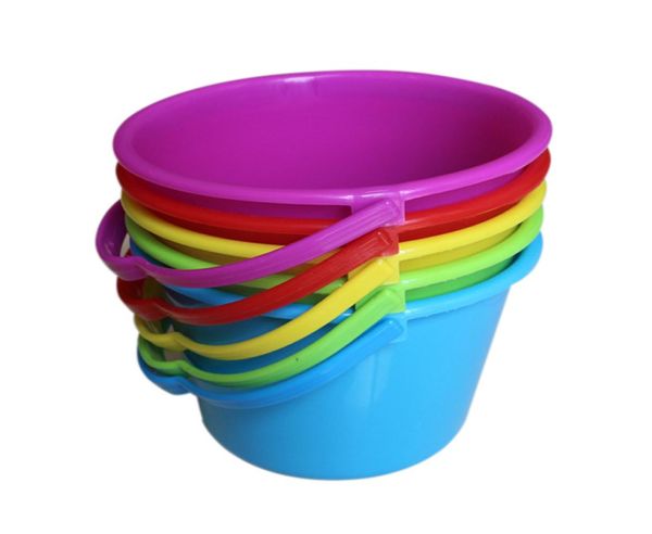 Child Beach Toy Keg Kindergarten Plastic Small Bucket Baby attraper du poisson jouant avec du sable jouant dans l'eau OUTD3309095