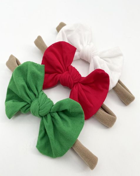 Child Christmas Hair Tie Rope Accessory Bow para niña Baby Hairband elástica Boutique Boutique Party 3 piezas9548933