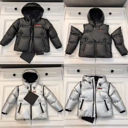 Kind designer donsjas kleden mode baby jongen zwart winter warm uitloper 110-160 cm meisjes sneeuw jassen kleding