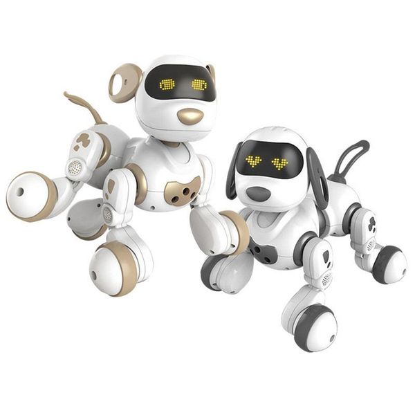 Juguete educativo de aprendizaje para niños, Robot eléctrico inteligente con control remoto, luz LED, detección de gestos, diálogo, canto, baile, perro mascota