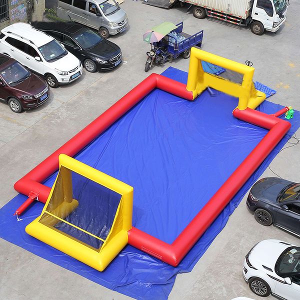 Gorilas inflables para niños cama inflada de doble color rojo amarillo casa de juegos móvil deportiva exterior suave y fresca actividades del festival campo de fútbol inflable ba41 F23