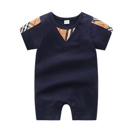 Kind jumpsuit babykleding pasgeboren jumpsuit zomer kinderpak jumpsuit met korte mouwen baby jumpsuit