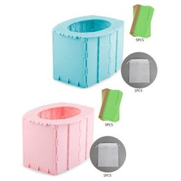 Kind Kids Opvouwbare Training Reizen Toilet Draagbare Opvouwbare Potty Seat Baby Infant Emergency Potties LJ201110