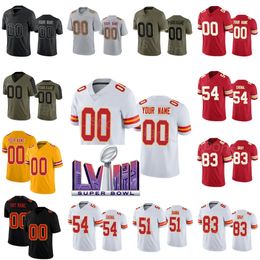 LVIII Super Bowls Football 23 Drue Tranquill Jersey Kids 22 Trent McDuffie 54 Leo Chenal 51 Mike Danna 21 Mike Edwards 4 Rashee Rice 83 Noah Grey Custom Child Man Dames