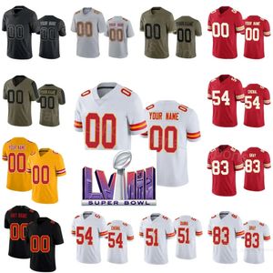 23 Drue Tranquill Jersey Football Super Bowls 22 Trent McDuffie 54 Leo Chenal 51 Mike Danna 21 Mike Edwards 4 Rashee Rice 83 Noah Gray Nom personnalisé Enfant Homme Femme