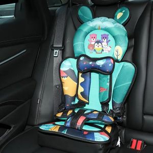 Safety Seat Mat voor kinderen voor 012 jaar oud eenvoudig draagbaar autokussen ademende verstelbare wandelwagenkussen reizen 240509