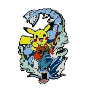 Jeu d'enfance, badge de citations de film dragon elfe jaune, jeux de films animés mignons, épingles en émail dur, collection de broches de dessin animé, sac à dos, chapeau, sac, collier, badges à revers S80029