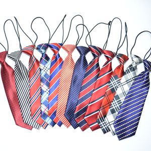 Cravate pour enfants, vêtements avec élastique, cravate imprimée, variété fantaisie, uniforme scolaire, cravate d'équipe de performance