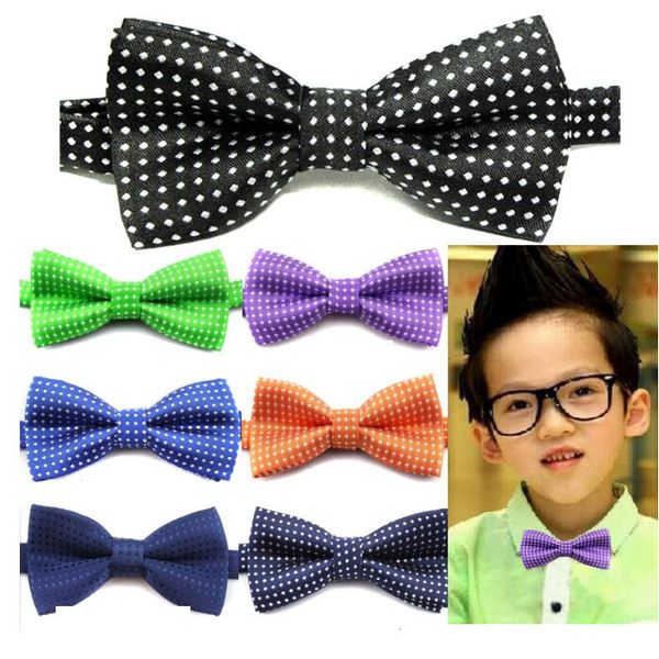 Cravate pour enfants bébé nœud papillon cravate pour animaux de compagnie 18 couleurs pour garçon fille cravates cadeau de noël gratuit FedEx DHL TNT