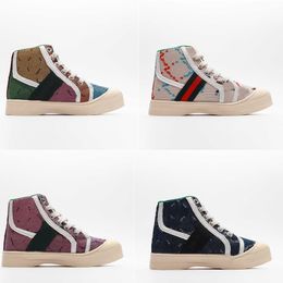 Kinderen 1977 Tennis sneaker High Top Italië Designer Kids Loopschoenen Baby Peuter Grote Jongens Girs Tiener Trainers Vetersluiting